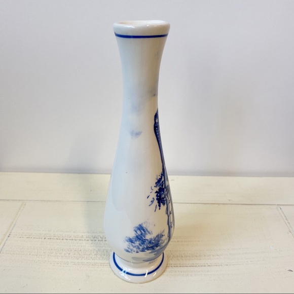 Portugal Blue White Porcelain Story Vase Pottery - Picture 7 of 9
